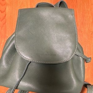 Portland Leather Goods Bucket Backpack— beautiful Eucalyptus color. EUC.